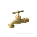 3/4" NPT Full Flow Blue Handle Wheel Brass Boiler Drain Valve